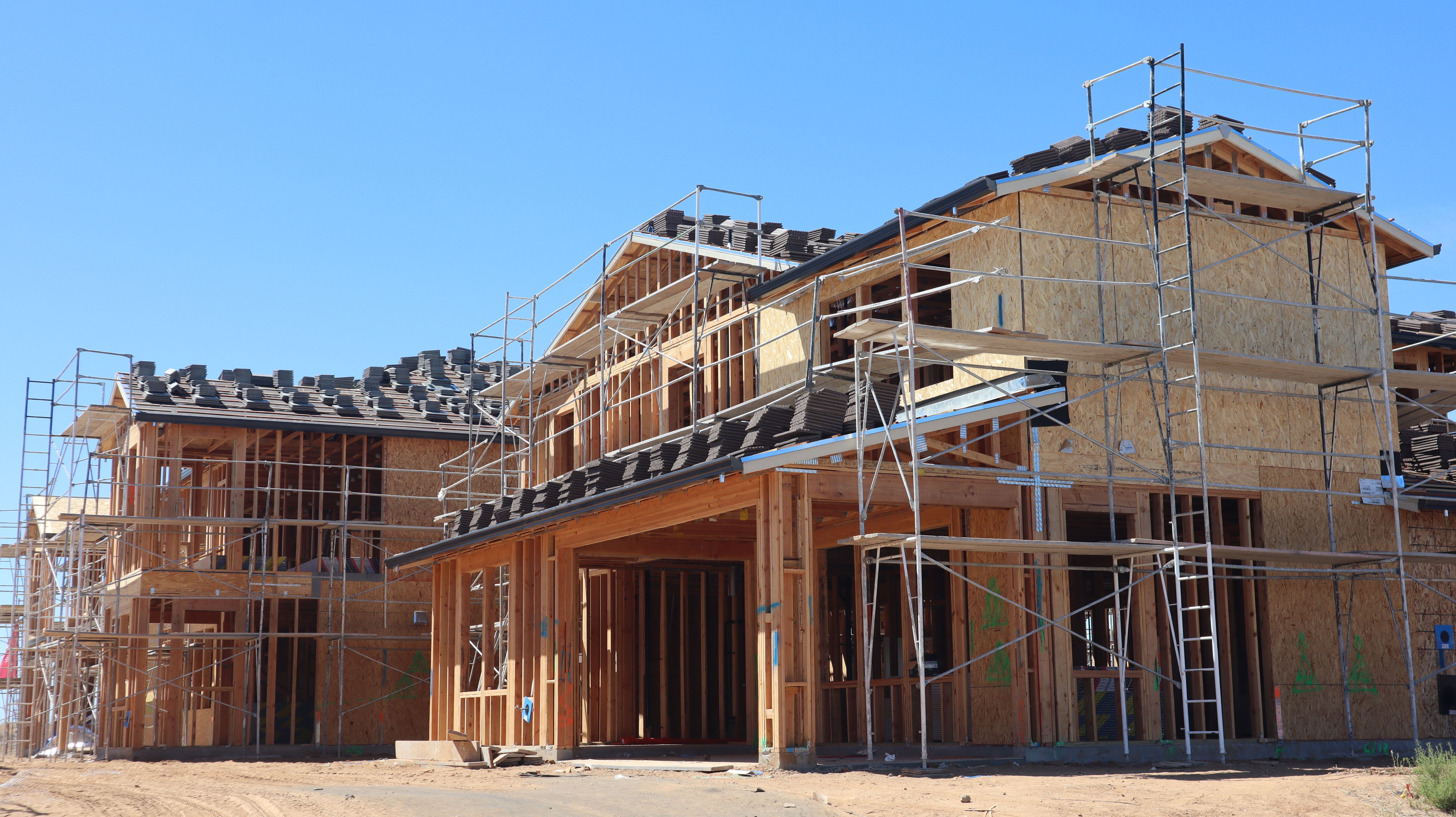 A new home under construction